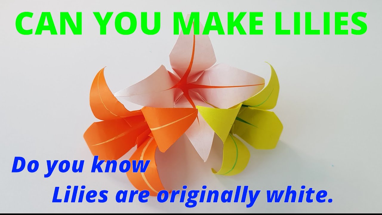 How to make a Paper Flower Easy origami Flower for beginners making