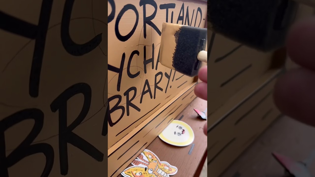 The Free Keychain Library was vandalized!