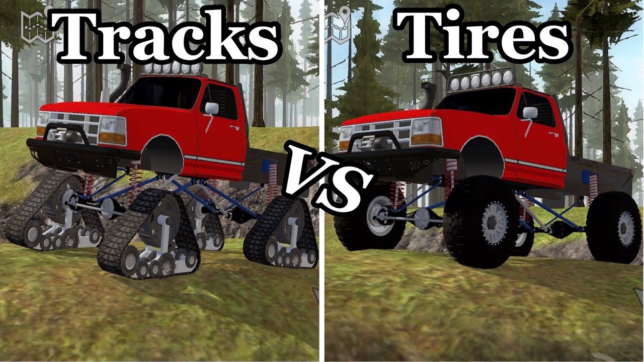 (Offroad Outlaws)Tracks VS Tires Which one Is Better? YouTube