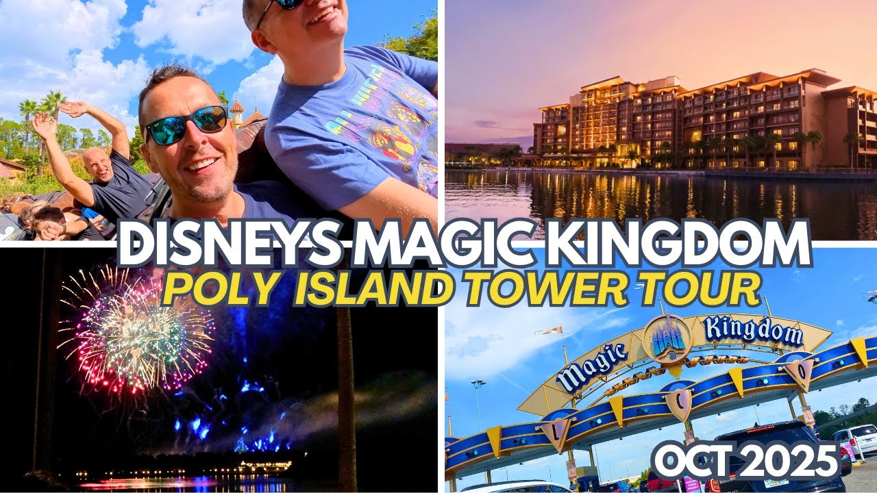 DISNEYS MAGIC KINGDOM | Island Tower Polynesian FIREWORKS | WALT DISNEY WORLD VLOGS OCT 2025