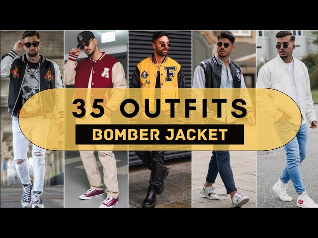 35 Bomber Jacket Outfit Ideas For Men 2022 | Men's Fashion | Fall 2022