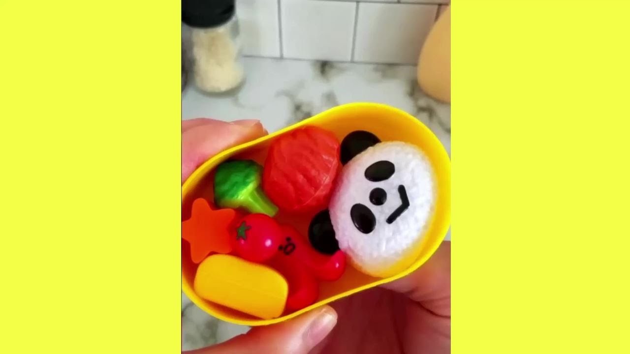 Packing School Lunch 2 BENTO Fidget Food Squishy and Slime Toys