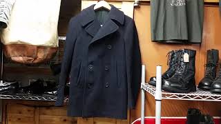 1950年代ステンシル入りPコート【U.S.NAVY】アメリカ海軍実物本物