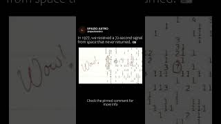 The "Wow!" Signal: Did We Actually Catch an Alien Message? #SpaceFacts #SETI