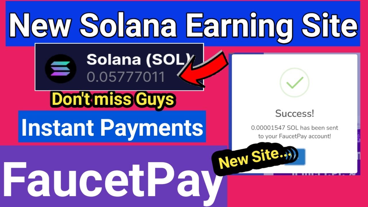 High Paying Solana Faucet Site | Earn 1 Sol Every Day || Instant ...
