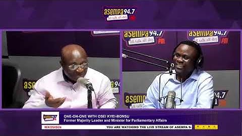 BOMBSHELL🚨! Osei Kyei-Mensah-Bonsu reveals the real reason behind his removal as Majority Leader! 🔥