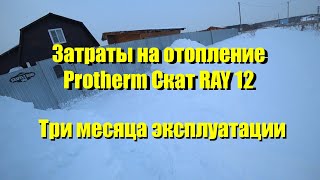 Затраты на отопление Protherm СКАТ RAY 12