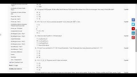 NPTEL Discrete Mathematics Week 2 Assignment solution