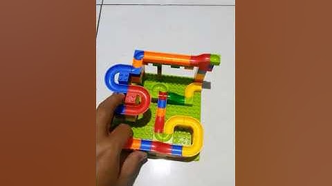 i Build Simple Track Marble Run ASMR That Was Very Satisfying | glass with water #relaxing #shorts