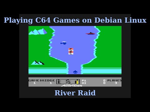C64 Games on Debian Linux: River Raid