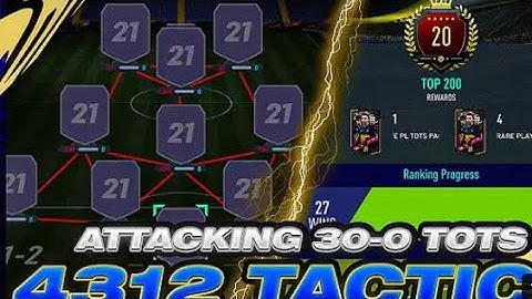 fun attacking 4-3-1-2 custom tactics -fifa 21 ultimate team