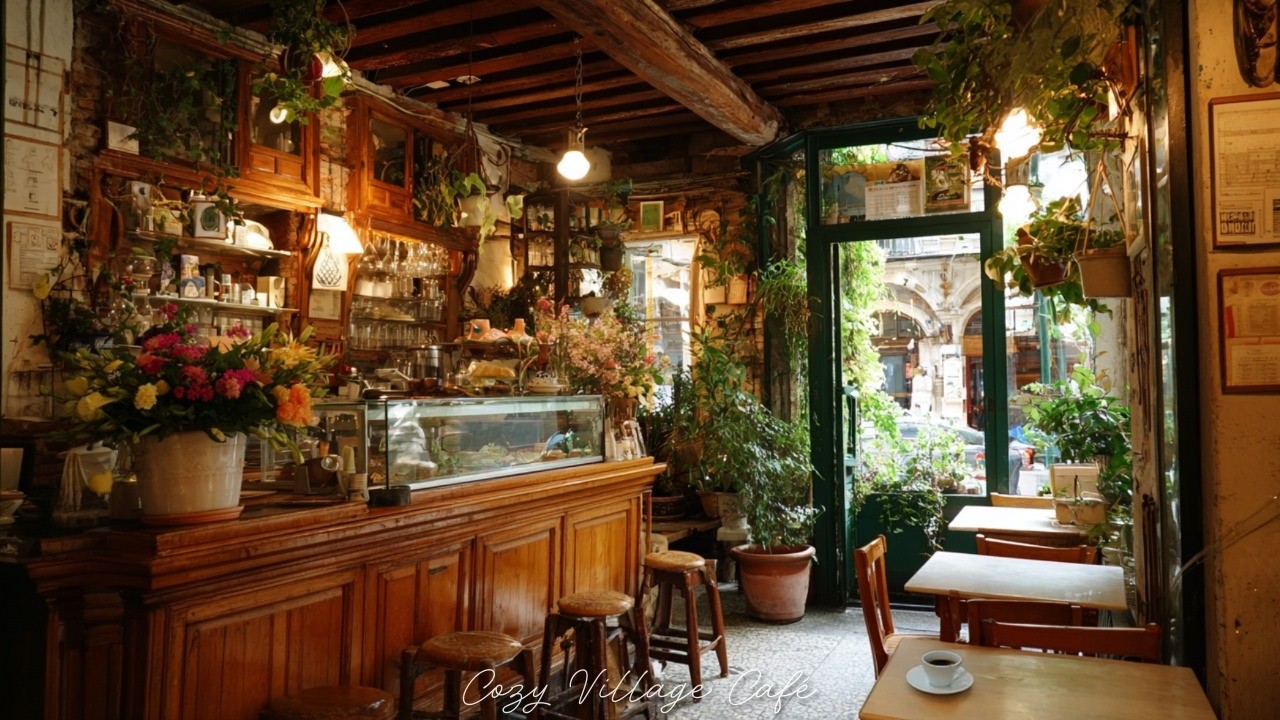 An Afternoon in a Sunlit 1950s Cafe — Vintage Jazz Atmosphere