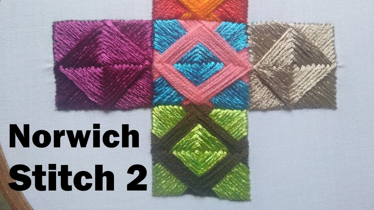 Learn Norwich Stitch for Dress Type 2 Beautiful Hand Embroidery YouTube