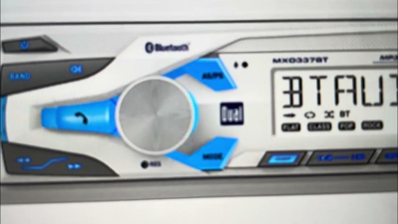 Hard Reset Dual Electronics MXD337BT Marine Radio YouTube