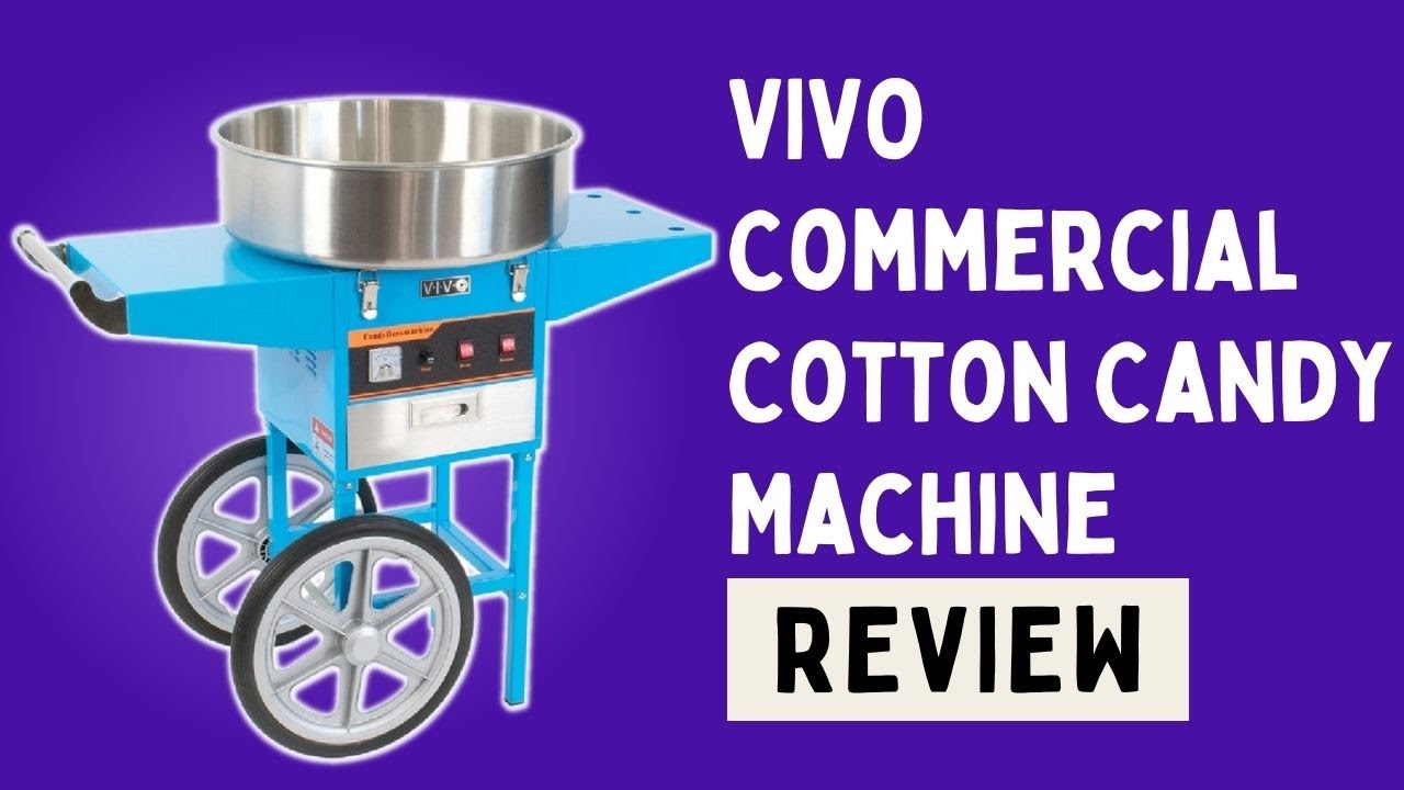 VIVO Blue Electric Commercial Cotton Candy Machine Review YouTube