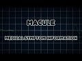 Macule medical symptom
