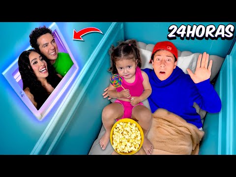 24 HORAS ENCERRADOS EN LA HABITACIÓN MÁS PEQUEÑA DEL MUNDO!!