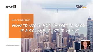 B1UP Tip: How to use a .NET Snippet to check if a column is active