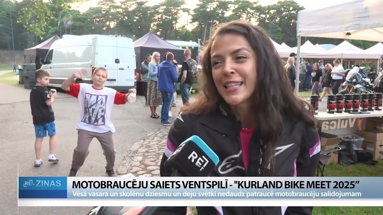 Ventspilī aizvadīts motobraucēju saiets “Kurland bike meet 2025”