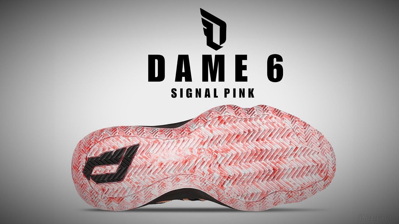 ADIDAS Dame 6 SIGNAL PINK 2020 DETAILED 