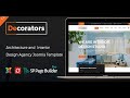 Decorators  joomla template for architecture  modern interior design studio  themeforest website