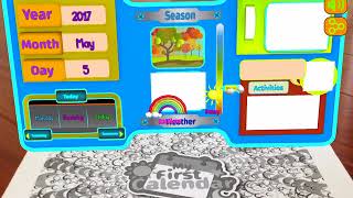 Augmented Reality AR My First Calendar Tutorial, preschool educational calendar screenshot 3