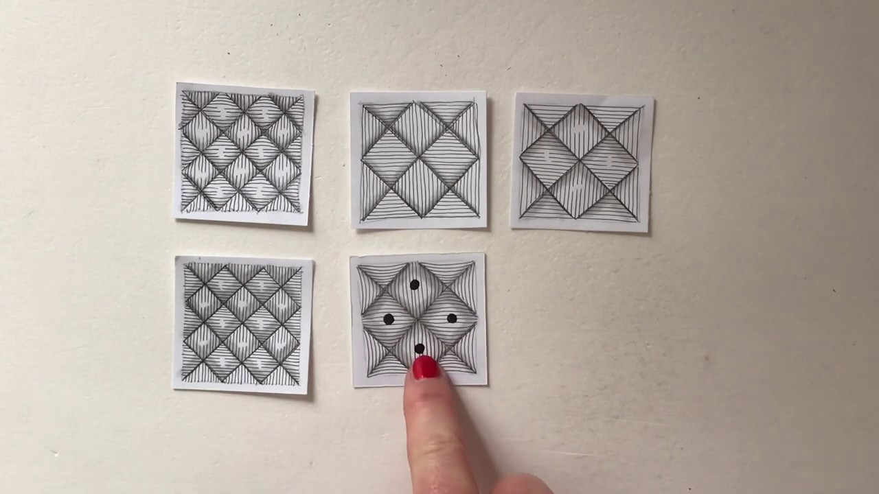Stay at home mini Zentangle session Week 6 Day 2 - YouTube