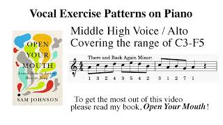 Vocalise: There and Back Again Minor for Alto | Piano Track | Open Your Mouth Series