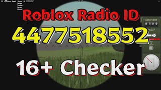 Checker Roblox Radio Codes/IDs