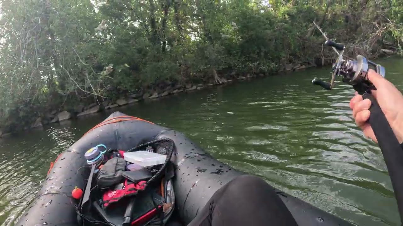 Bass Fishing in USA Live streaming highlight new prototype lure packraft inflatable kayak megabass
