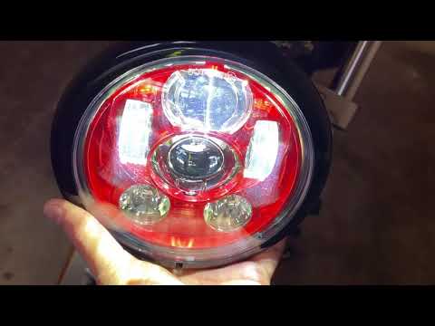 1985 Honda Rebel Headlight Upgrade to LED - YouTube
