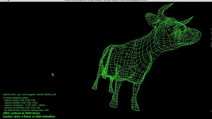 [Renderer] model-view-projection with back-face culling