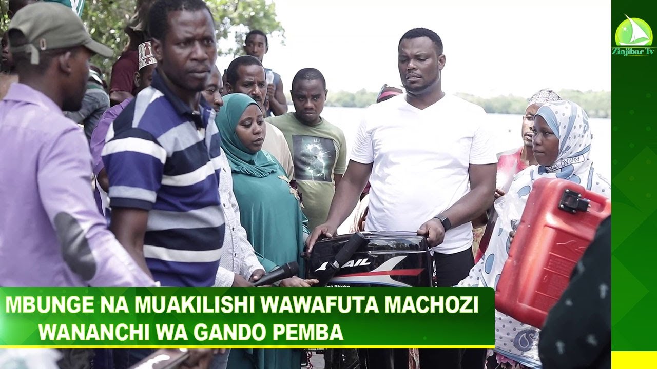 MBUNGE NA MUAKILISHI WAWAFUTA MACHOZI WANANCHI WA GANDO PEMBA