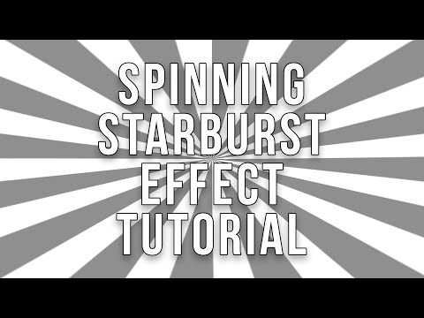 Photoshop | Spinning starburst effect tutorial