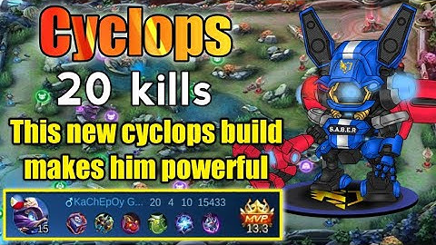 This new cyclops build makes him powerful damage | mobile legends mlbb