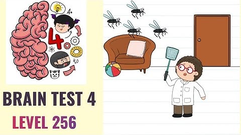 🧠 Brain Test 4 Level 256 | Worry must get rid of those mosquitoes | Walkthrough