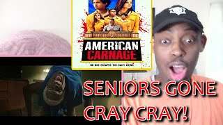 American Carnage - Official Trailer (2022) Jenna Ortega REACTION!!! HORROR COMEDY BASED ON TRUMP?!