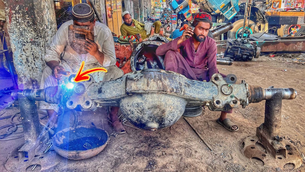 Repairing Procedure Of Truck Axle Tube Amazing Repairing Of Broken repairing-procedure-of-truck-axle-tube-amazing-repairing-of-broken