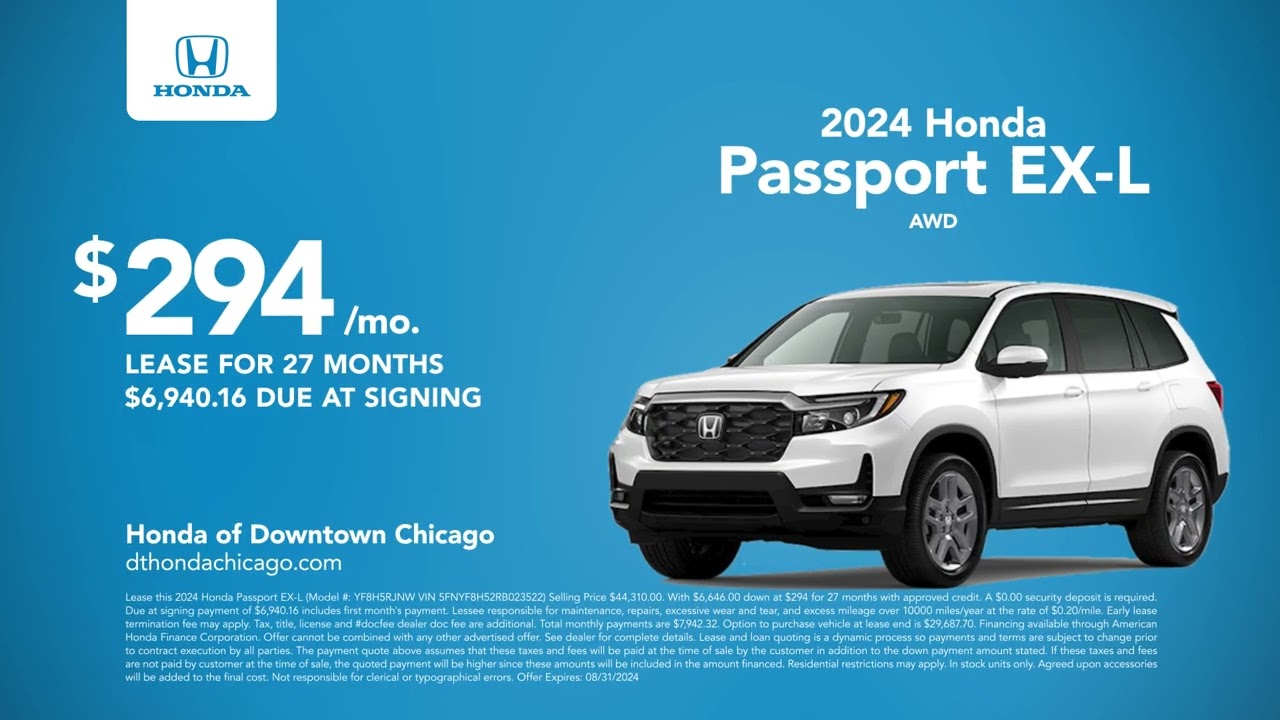 Honda Passport 09/04/2024 4271154