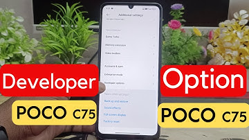 how to on developer option in poco c75 | poco c75 me developer option kaise laye