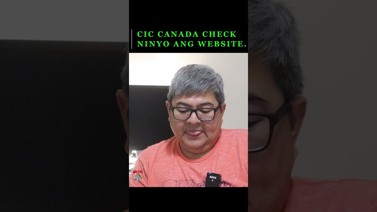 CIC CANADA CHECK NINYO ANG WEBSITE I NOYTEBS VLOG 
