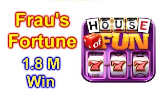 HOUSE OF FUN Slots Game Frau's Fortune Cell Phone $1.8 Million Win screenshot 5