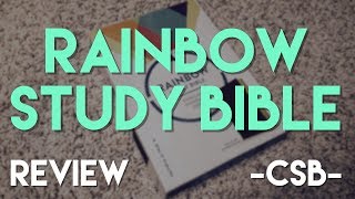 CSB Rainbow Study Bible Review - #biblereview