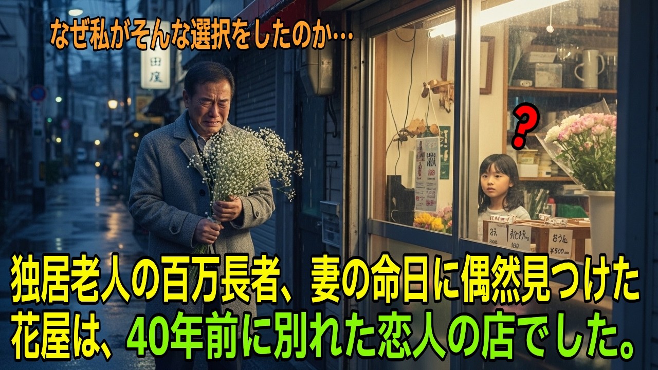 独居老人の百万長者、妻の命日に偶然見つけた花屋は、40年前に別れた恋人の店でした。【オーディオブック】【感動の物語】【睡眠ラジオ】