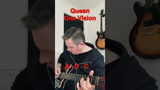 Queen One Vision Guitar Riff (Guitar Tab)