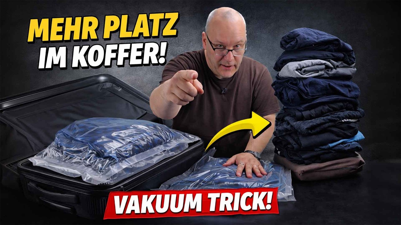 Test – Vakuumbeutel im Praxistest: Mehr Platz im Koffer? #anbiux #vakuum