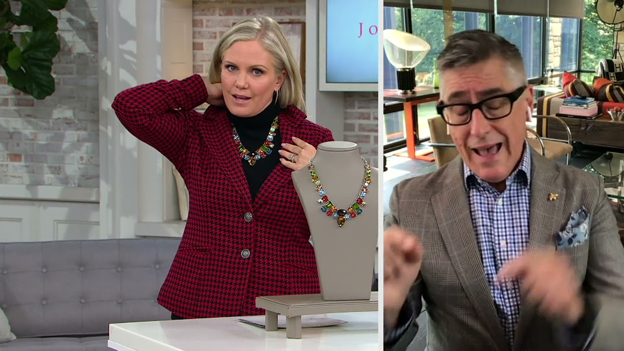Joan Rivers Crystal Elegance Statement Necklace on QVC