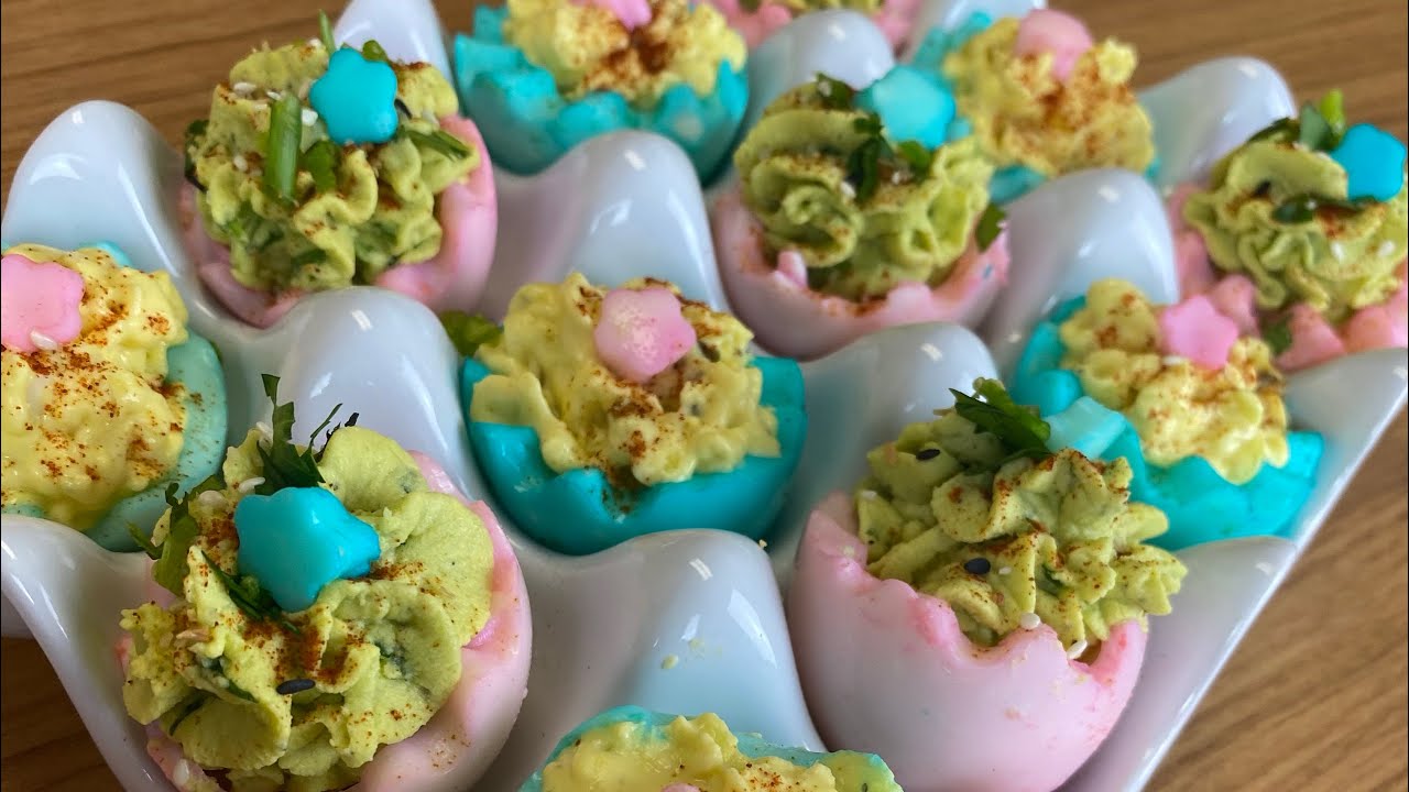 EPISODE 24   TWISTED NO MAYO DEVILED EGGS (half did have mayo for my hubby)