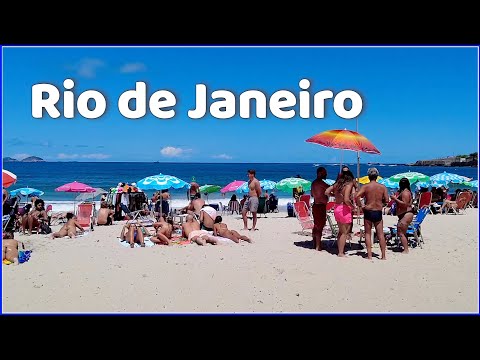 【4K】WALK 🇧🇷  🏖  COPACABANA - Rio de Janeiro - 4K video 𝐇𝐃𝐑 !