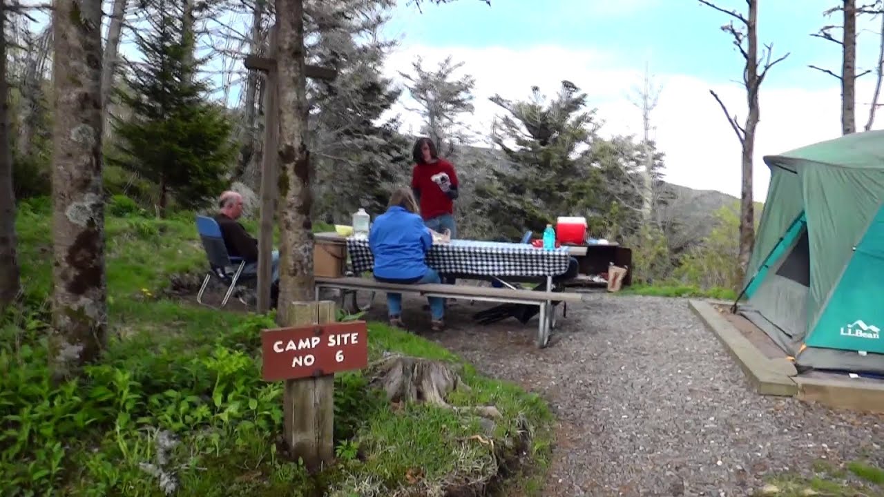 Campground Tour Mt. Mitchell State Park YouTube